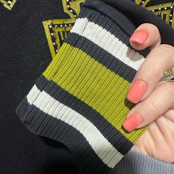 Y2K Harley-Davidson Zip Hoodie Jacket Black M Rhinestones Bikercore Punk Prep - Picture 3 of 7